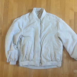 Zara Cream Bomber Jacket